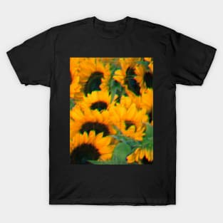 Glitched Sunflowers T-Shirt